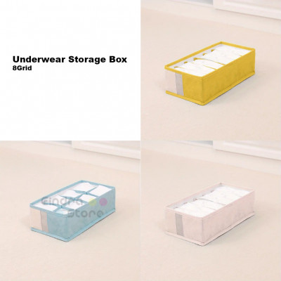 Underwear Storage Box : 8Grid